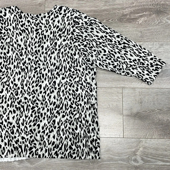 CJ Banks Cardigan Sweater Leopard Print 3/4 Sleeve 1X - Picture 14 of 14